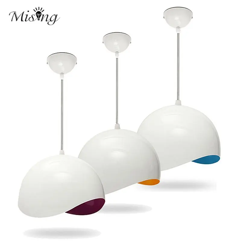 

Mising E27 220V Retro Eggshell Pendant Chandelier Lampshade Modern Country Style Lamp Cover Three Colors Home Restaurant