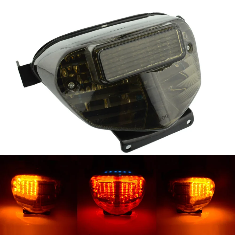 

For 2001 2002 2003 Suzuki GSXR 600 750 1000 GSXR600 GSXR1000 LED Tail Brake Light Rear Turn Signals Indicator Integrated Lights