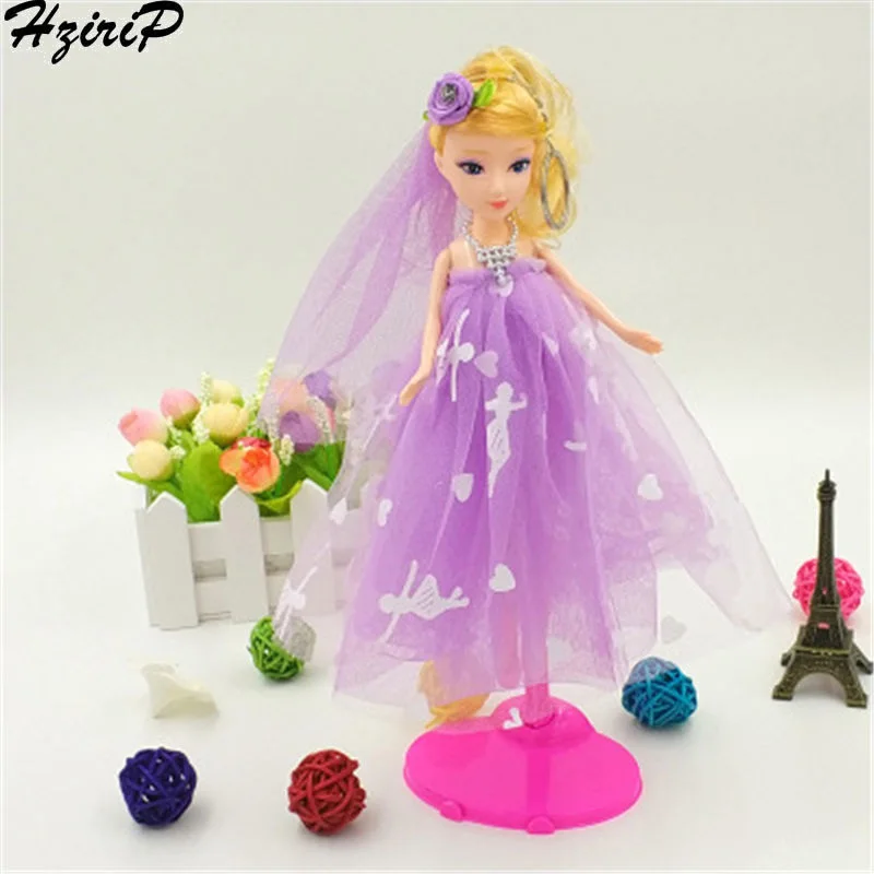 

HziriP Korean Version 26cm Confused Doll Cake Baking Silicone PE Fabric Princess Wedding Doll Girls Doll Toy For Children's Gift