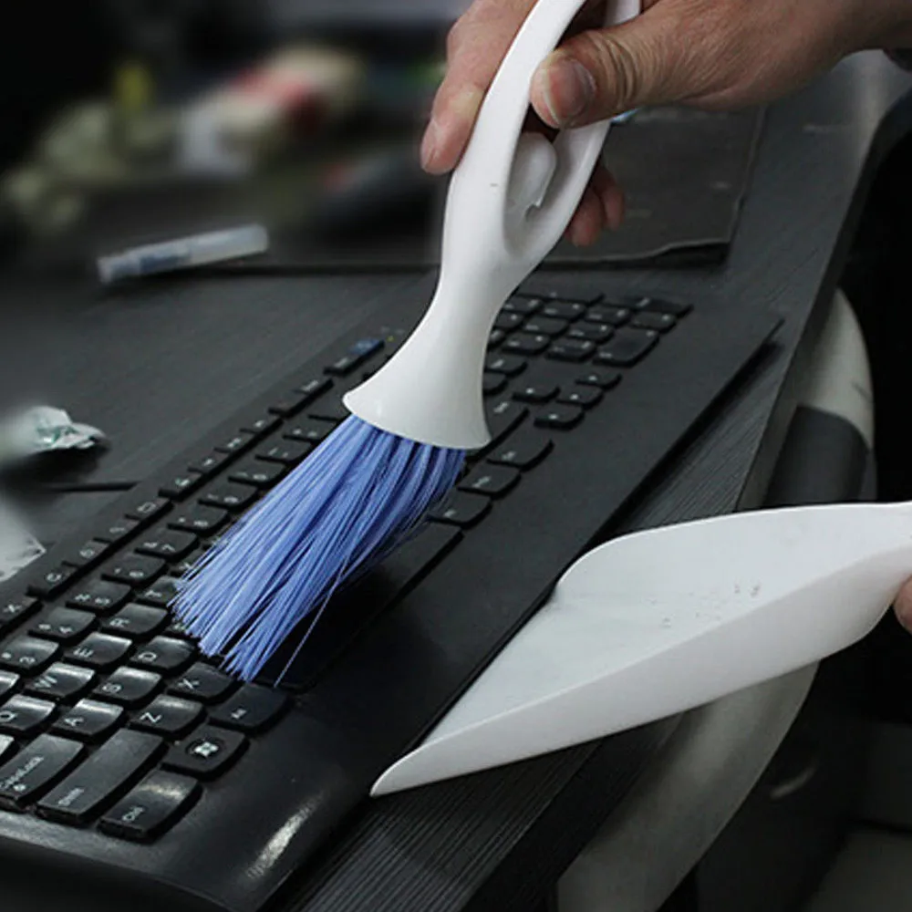 

Mini Car Dashboard Vent Cleaner Tool Keyboard&Air Outlet Armrest Brush Dustpan