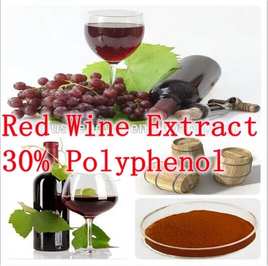 1 Pack High Quality Red Wine Extract 30 Polyphenol 500mg x 100caps