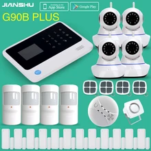 Ifttt Настройка сцены 3g gsm wifi домашняя охранная сигнализация мобильное приложение управление wifi IP камеры беспроводной датчик дыма PIR сенсор