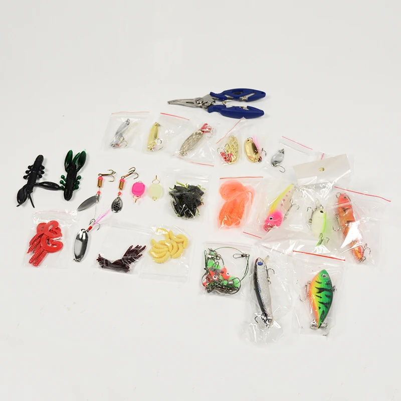Cheap Price 101pcs Lure Kit Set Spinner Crankbait Minnow Popper VIB