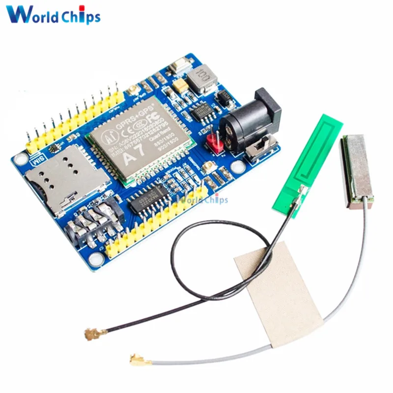 

Wireless Module A7 GSM GPRS GPS 3 In 1 Module Shield DC 5-9V for Arduino STM32 51MCU Support Voice Short Message Universal