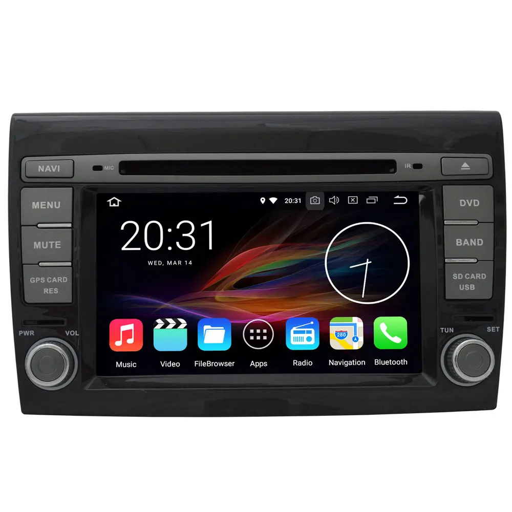 Cheap 4G WIFI Android 8.0 Octa Core Car DVD For Fiat Bravo 2007 2008 2009 2010 2011 2012 2013 2014 Car Radio With 4GB RAM 32GB ROM GPS 3