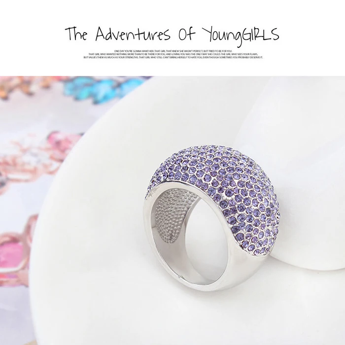 Malanda Новые круговой кристаллами от Swarovski великолепные Кольца для Для женщин Мода