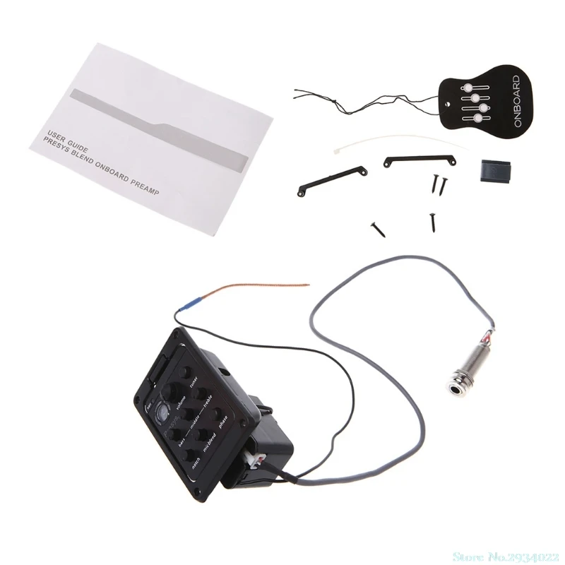 

New New 301 Acoustic Guitar Pickup Preamp EQ Tuner Piezo Mic Beat Drop Ship