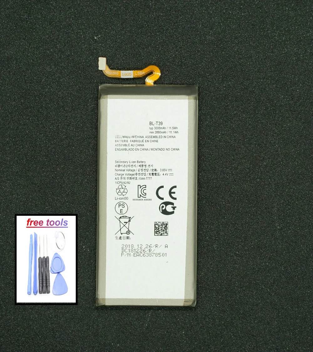

LehonS 1x New Arrival Phone Li-Polymer Battery + Tools Batteries For LG G7 G7+ G7ThinQ LM G710 BL-T39 BLT39 BL T39