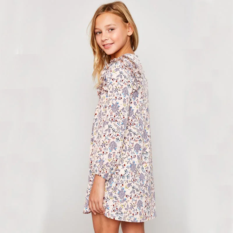 HAYDEN Girls Floral Dress 8 Years 2018 Spring Summer Teenage Girls Dresses 10 12 14 Years Big