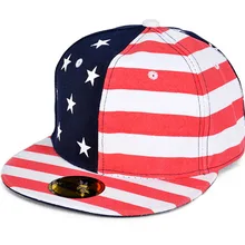 Модные уличные танцевальные крутые кепки в стиле хип-хоп США флаг Snapback оснастки назад кепки-бейсболки американский флаг