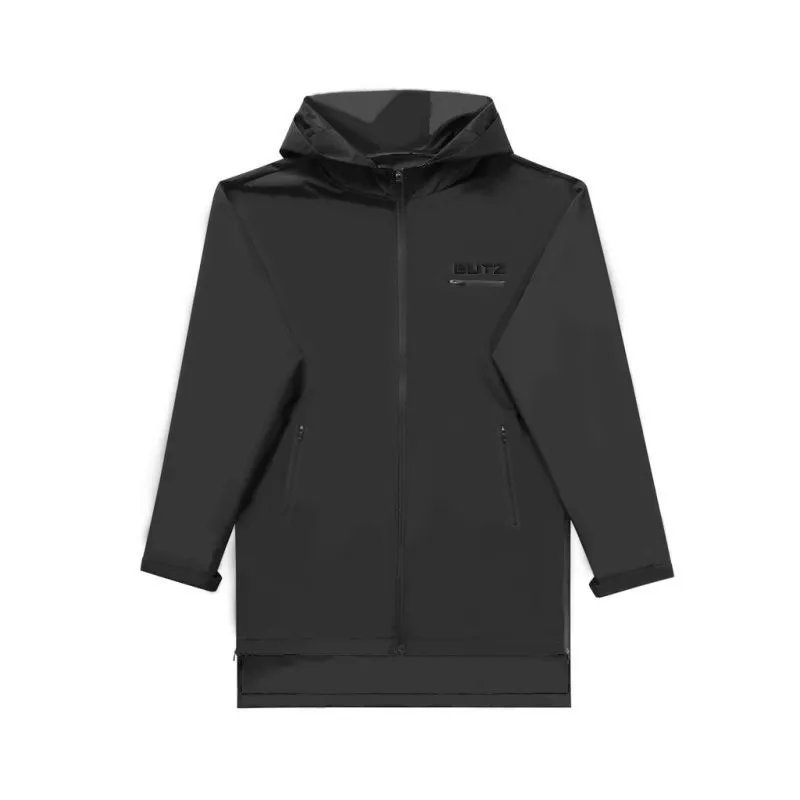 Осенняя и зимняя ветрозащитная мужская куртка модная спортивная одежда для фитнеса Мужская рубашка для бодибилдинга - Цвет: black