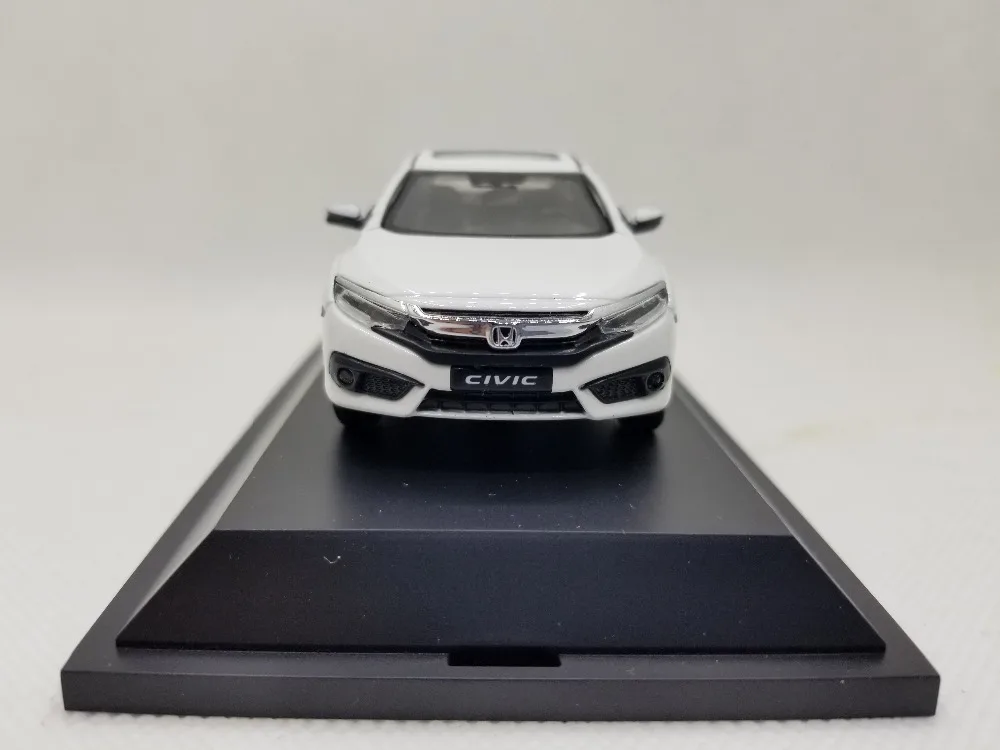 1:43 литая под давлением модель для Honda Civic MK10 белая Игрушечная машина из сплава миниатюрная коллекция подарки