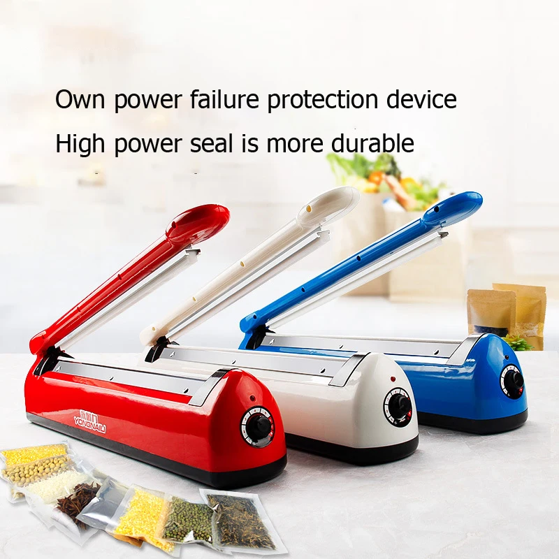 手動食品シーラー包装機シール機手動圧力インパルスヒートシーラーポリ袋機真空食品ジッパー AliExpress