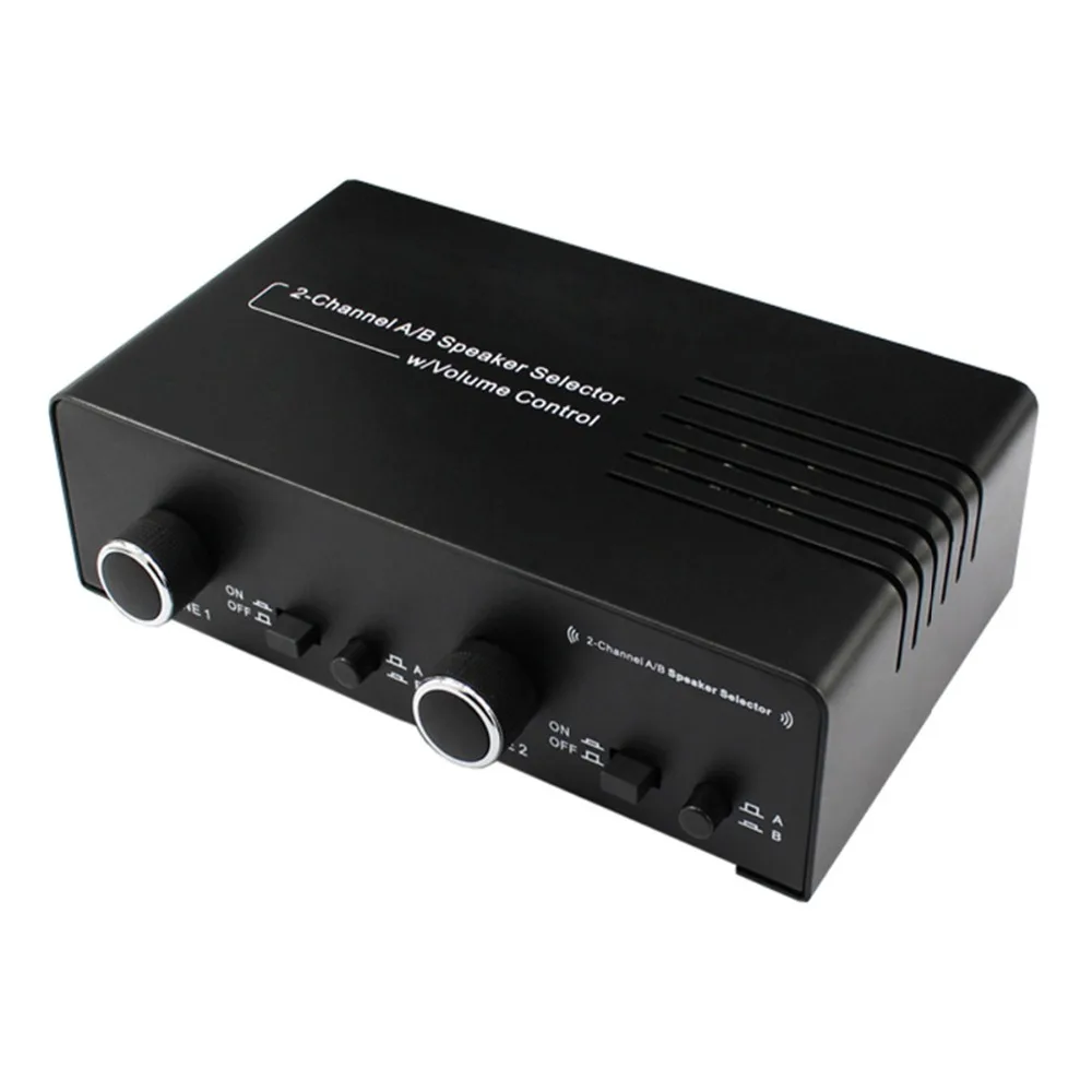 Zone Speaker Selector 2 Channel A/B Speaker Selector W/ Audio Volume Control for up to 4 different zones Switcher Box Amplifiers Zone Speaker Selector 2 Channel A/B Speaker Selector W/ Audio Volume Control for up to 4 different zones Switcher Box Amplifiers