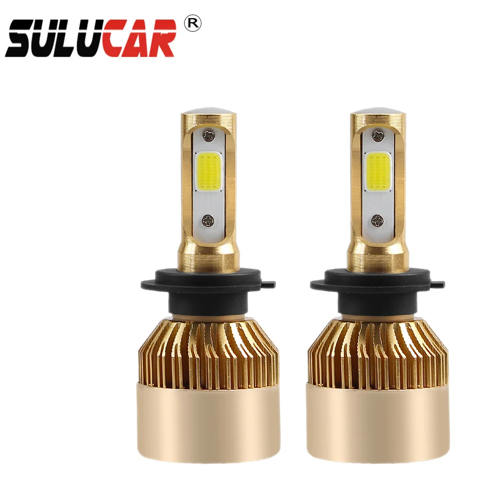 SULUCAR H4 LED H7 12V Car Headlight H1 H3 H11 9005 72W 8000LM 6500K Light Bulbs Automobile Front Head Bulb Accessories SULUCAR H4 LED H7 12V Car Headlight H1 H3 H11 9005 72W 8000LM 6500K Light Bulbs Automobile Front Head Bulb Accessories