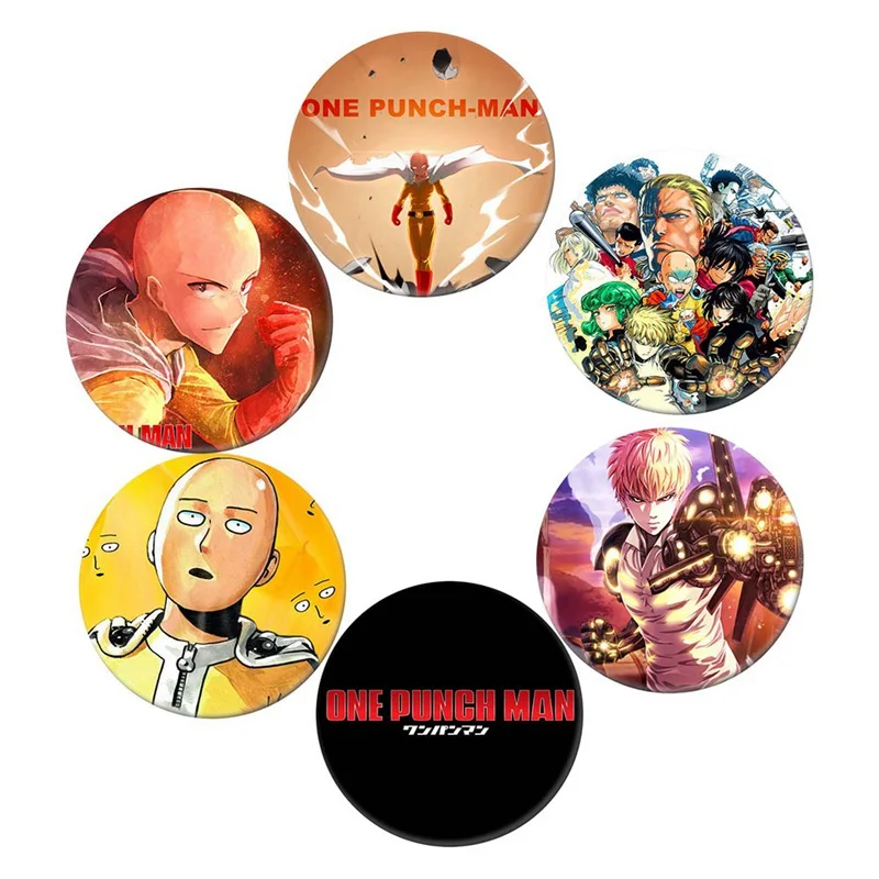

Fashion Anime 1pcs ONE PUNCH-MAN Cosplay Badge Genos Tatsumaki Brooch Pins Cute Saitama Collection Badges for Backpacks