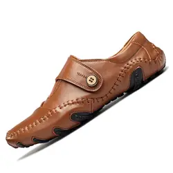 JNNGRIOR оригинальный из натуральной кожи мужские лоферы обувь c плоской подошвой для вождения Для мужчин повседневная обувь модные Мужская