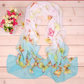 

FEITONG Fashion Scarves For Women Summer Flower Printed Long Soft Scarf Wrap Shawl Stole Pashmina Scarves Beach Female Scarf