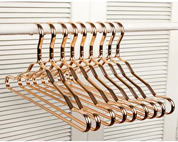 

100pcs Thickened Metal Hangers Adult Suit Clothes Drying Racks Anti Skidding Curve Design Coat Hanger Seamless wen6377