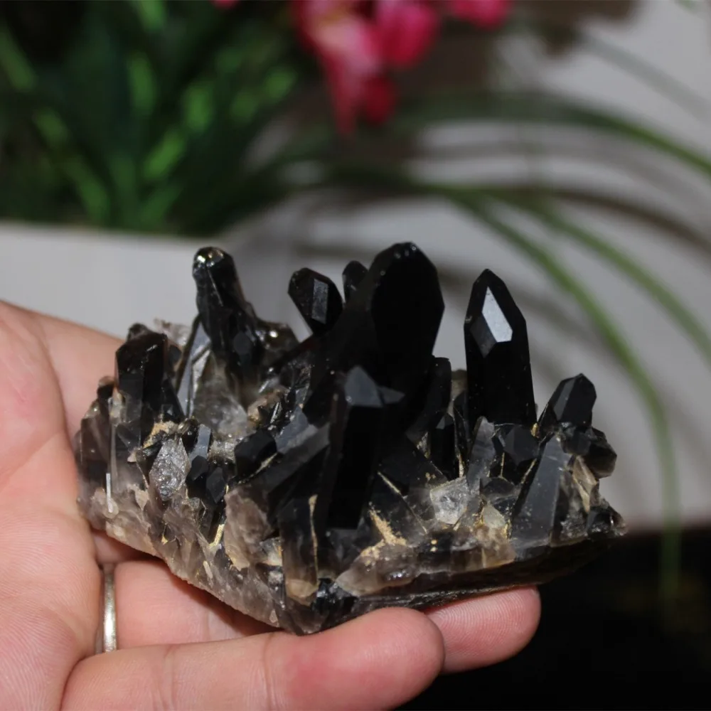 160g rare black quartz crystal cluster specimen quartz crystal natural