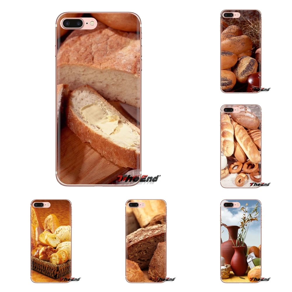Soft Transparent Shell Covers For iPod Touch Apple iPhone 4 4S 5 5S SE 5C 6 6S 7 8 X XR XS Plus MAX Food Wallpaper Bread Baking |
