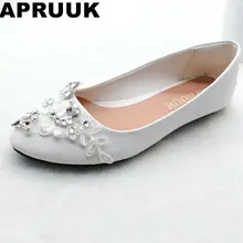 Распродажа! Большие размеры плоский каблук свадебные туфли для невесты ручной работы, хрустальные стразы с круглым носком женские вечерние невесты обувь на плоской подошве