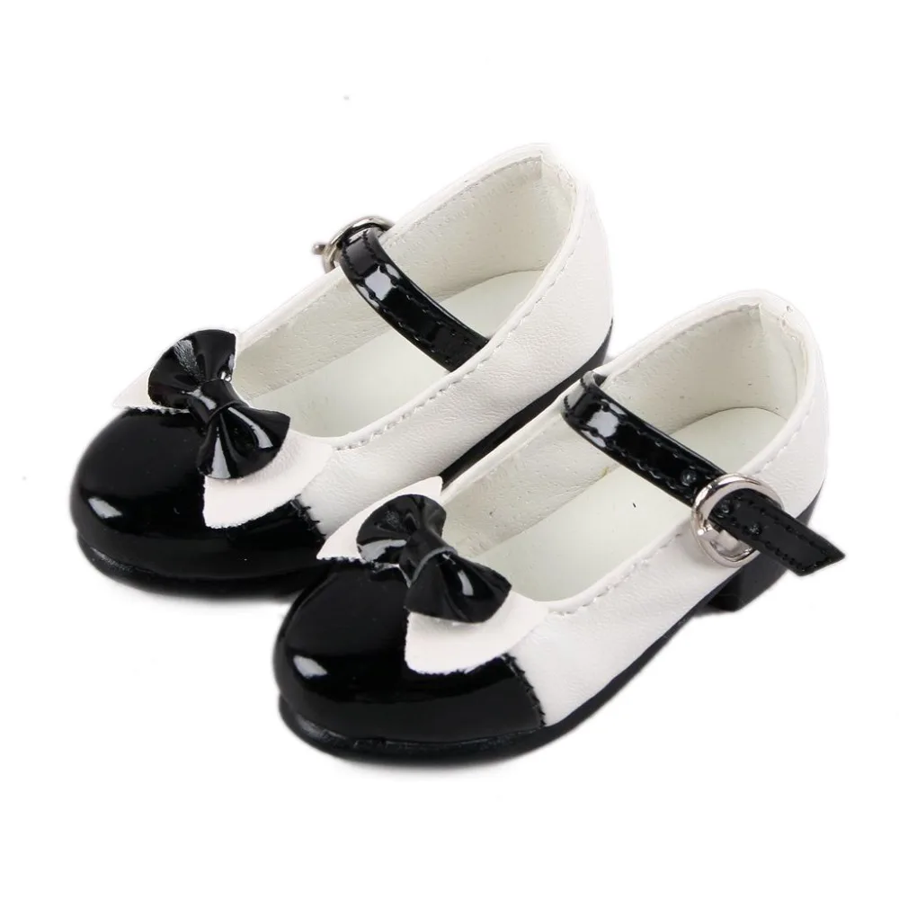 

[wamami] Black Lace-Up Bowknot Fairlady Leather Shoes For 1/3 SD BJD Dollfie
