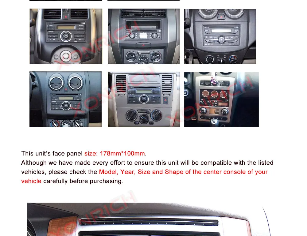 Sale Autoradio 2 Din Android 9.0 Car Radio Stereo Car DVD Player For Nissan GPS Navi Wifi Bluetooth Audio Head unit 173mm * 98mm 5