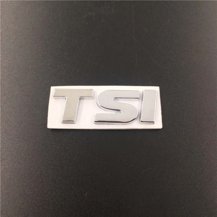 Автомобильная наклейка внешняя декоративная эмблема задняя решетка наклейка TSI логотип для Volkswagen Golf Santana Tiguan TSI Magotan Polo Bora - Название цвета: A