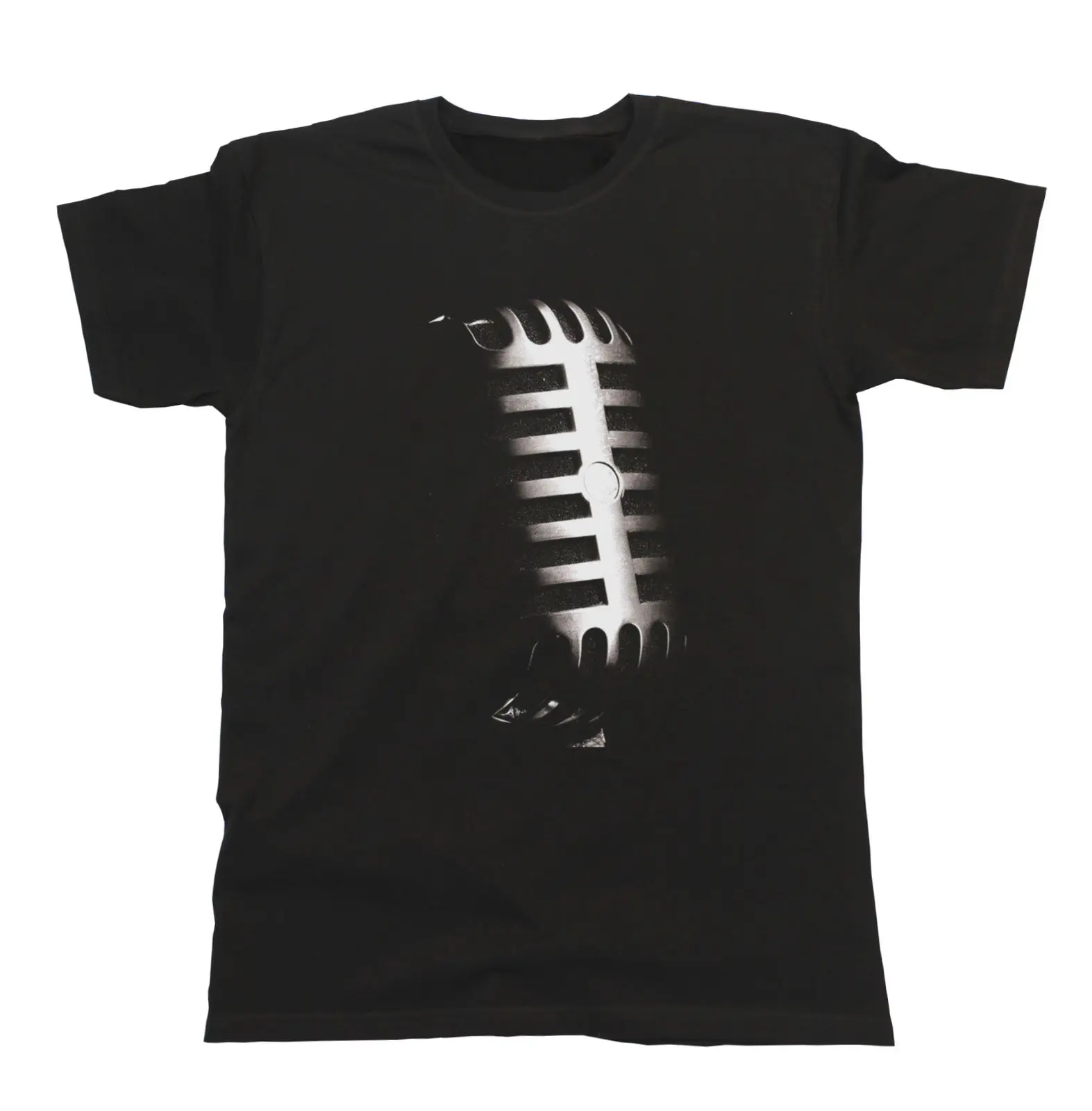 

2019 Fashion Summer Style Singer Microphone Unisex Fit T-Shirt Mens & Ladies Music Vocalist Festival Band Tee shirt