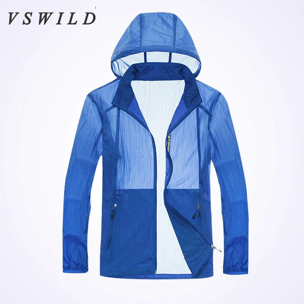 Men Summer Sunscreen Coat XXL Hiking Skin Windbreaker Jacket Waterproof