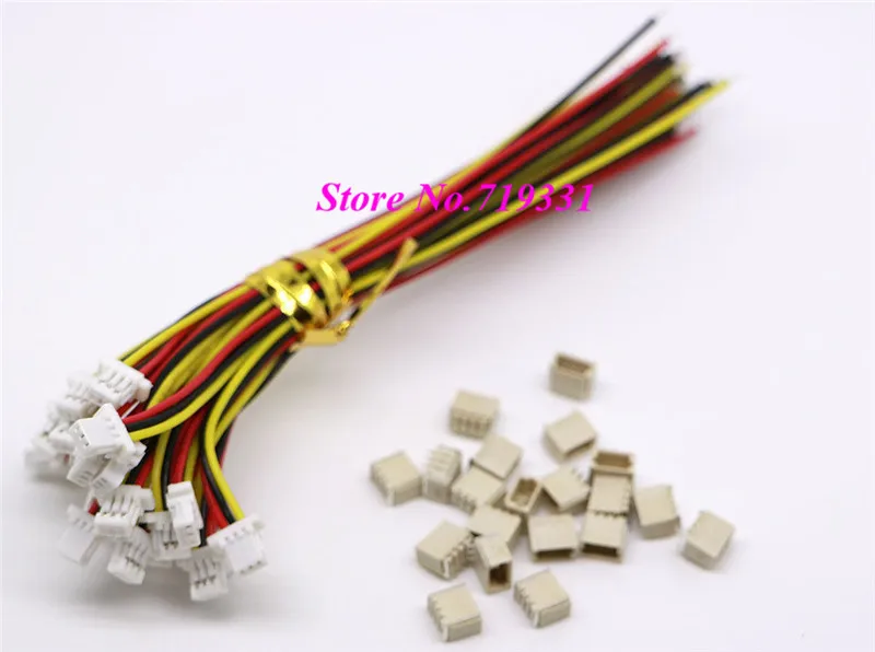 

100 Pairs Mini Micro SH 1.0 3-Pin JST Connector with Wires Cables