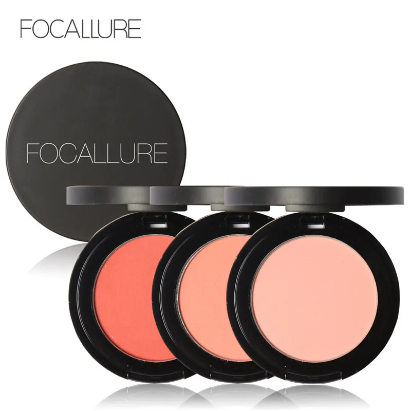 

FOCALLURE Makeup Blush Pressed Powder Silk Smooth Blusher Cosmetics Natural Face Makeup Blush
