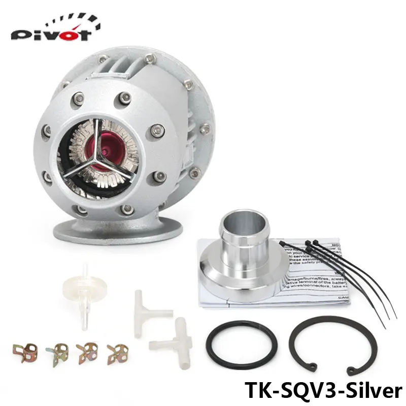 Tansky -BLOW OFF VALVE / SQV3 /TURBO  BOV (Silver) Original color box and logo TK-SQV3-Silver