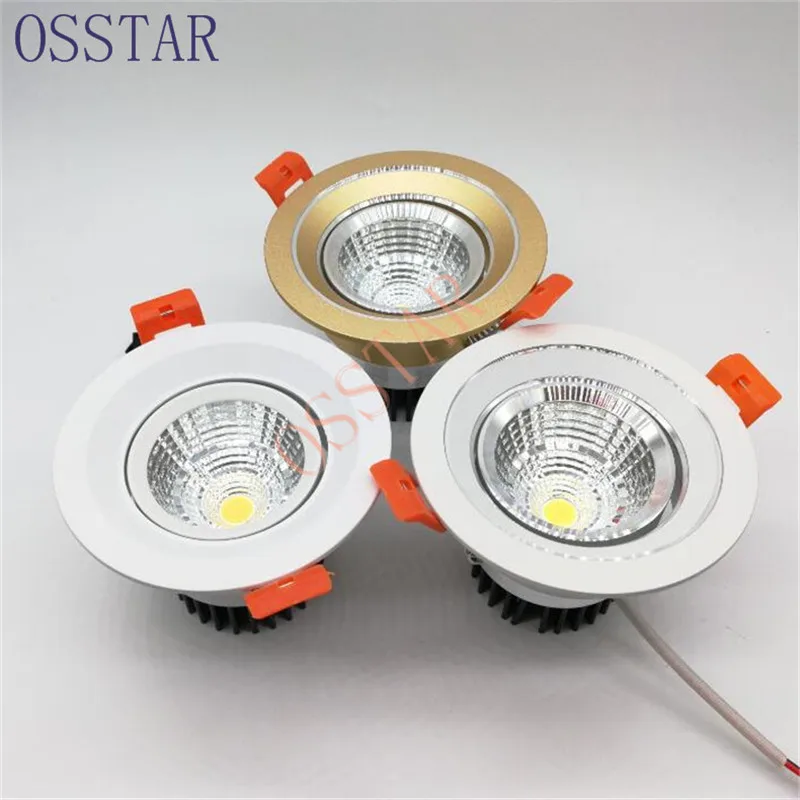 

Dimmable LED Recessed Downlights adjustable COB Ceiling lamp fixture 3W 5W 7W 10W 15W for kitchen home 110V 220V Free shipping