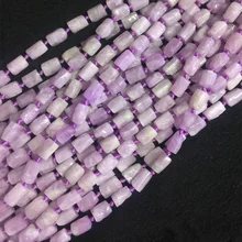 Натуральный минеральный розовый фиолетовый кунцит Spodumene Nugget свободной формы Гладкие бусины 05485