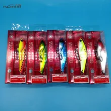 TSURINOYA 5 PÇS/LOTE VIB De Metal Isca de Pesca 18g/70mm 23g/75mm 5 Cores Vibe Lurre Mar/Água Doce Duro Isca De Pesca Atacar