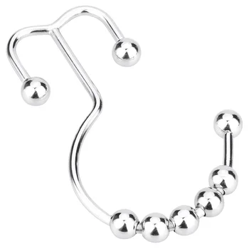 

12 Pcs Chrome Rust Proof Stainless Steel Double Glide Shower Curtain Rings Hooks