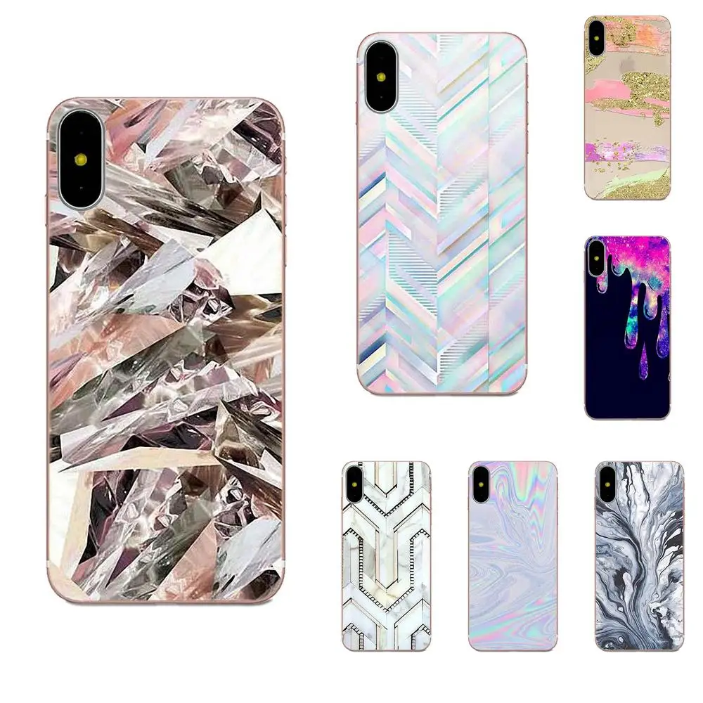 Quartz Crystal Rock розовый фиолетовый Aqua Space мягкий телефон для Huawei Mate 7 8 9 10 20 P8 P9 P10 P20 P30 Lite