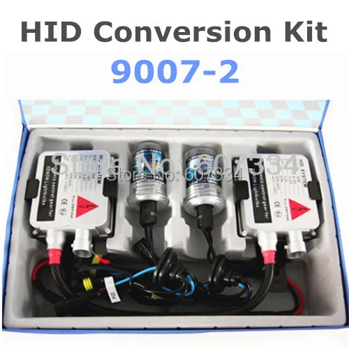 

Stock Shipping New 12V/35W CE HID Xenon Conversion Kit (9007-2) Hi/Low by Xenon/Halogen (3000K/4300K/6000K/8000K) For Headlight