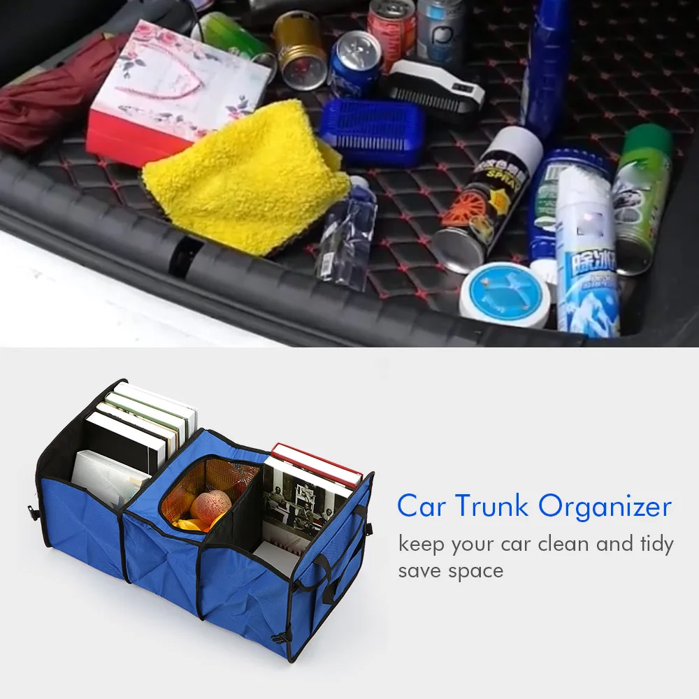 Foldable Car Trunk Organizer Travel Organizer Bottom Suitable For All