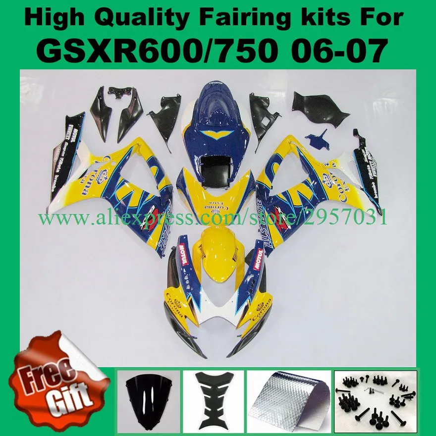 9gifts, Fairing kits for K6 K7 GSXR600 GSXR750 06 07 SUZUKI GSX R600