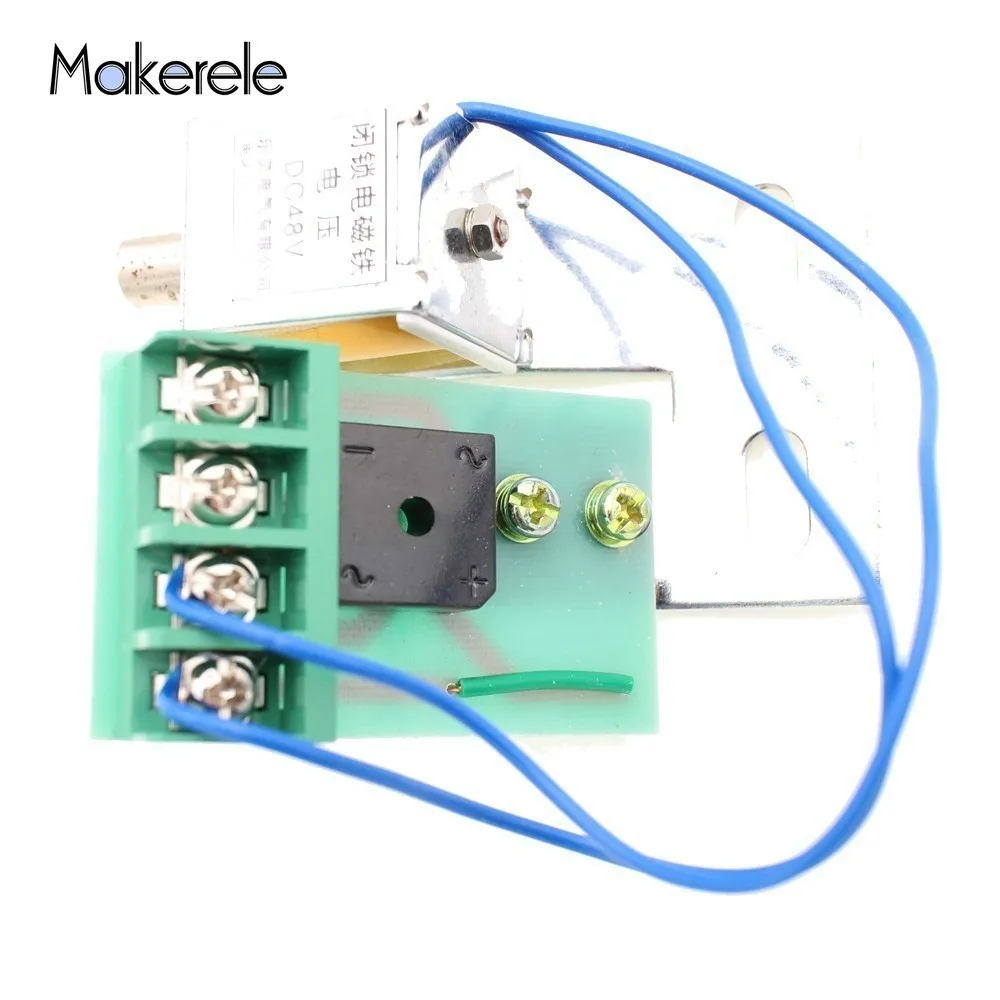 

Latching Electromagnet With Terminal Blocks 24V 48V 110V 220V Magnetic Door Latch Magnetic Security Door Locks