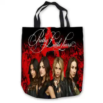 

Custom Canvas pretty-little-liars1 ToteBags Hand Bags Shopping Bag Casual Beach HandBags Foldable 180911-04-68