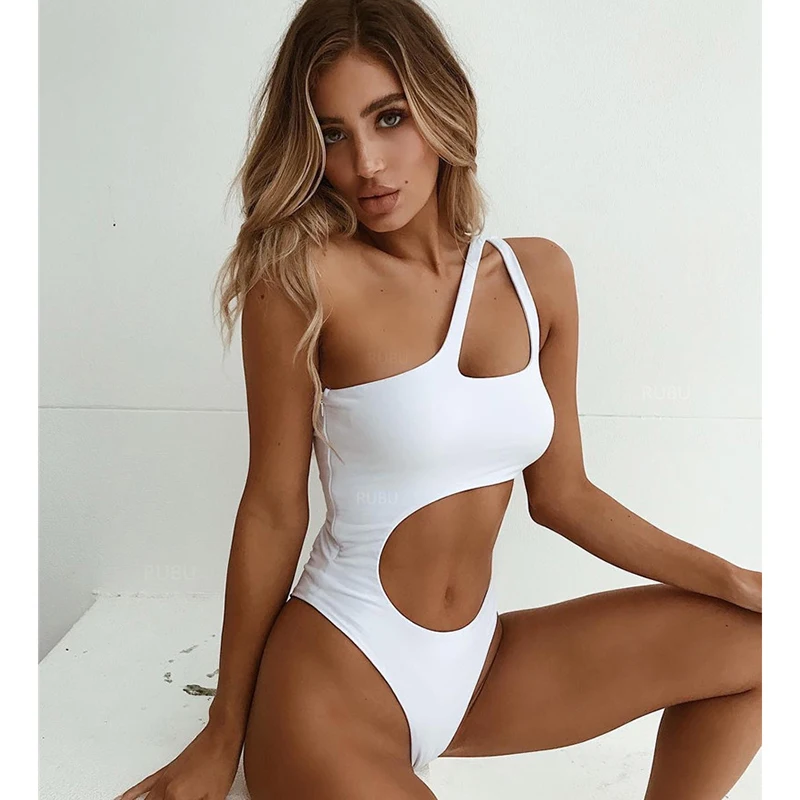 

Swimwear Women Cut Out Swimsuit Fused Female One-Piece Bathing Suit Summer Beach Separate Swimsuit Body Suits Women Night Club