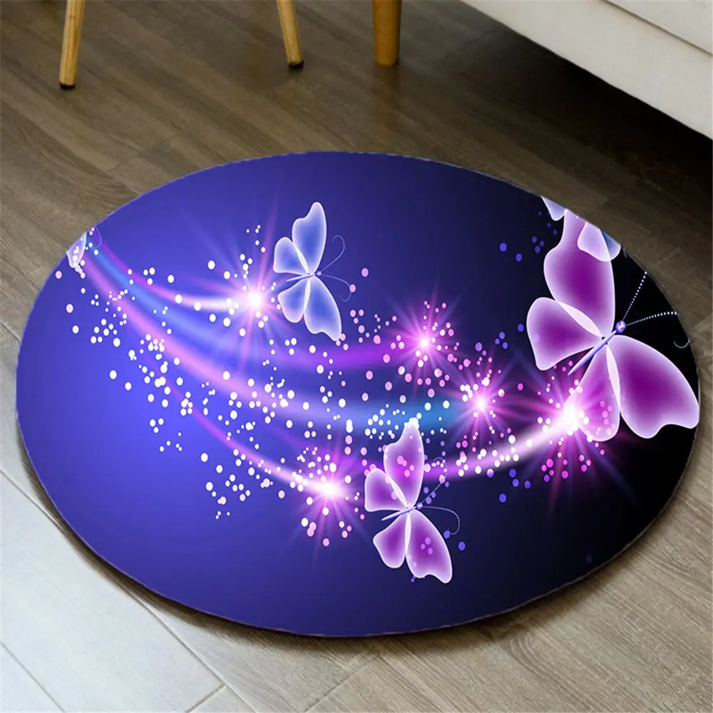

Nordic Bedroom Area Rug Door Mat 3D Butterfly Music Note Rugs Flannel Carpet Rug Bathroom Mats Doormat Anti-slip Chair Mat