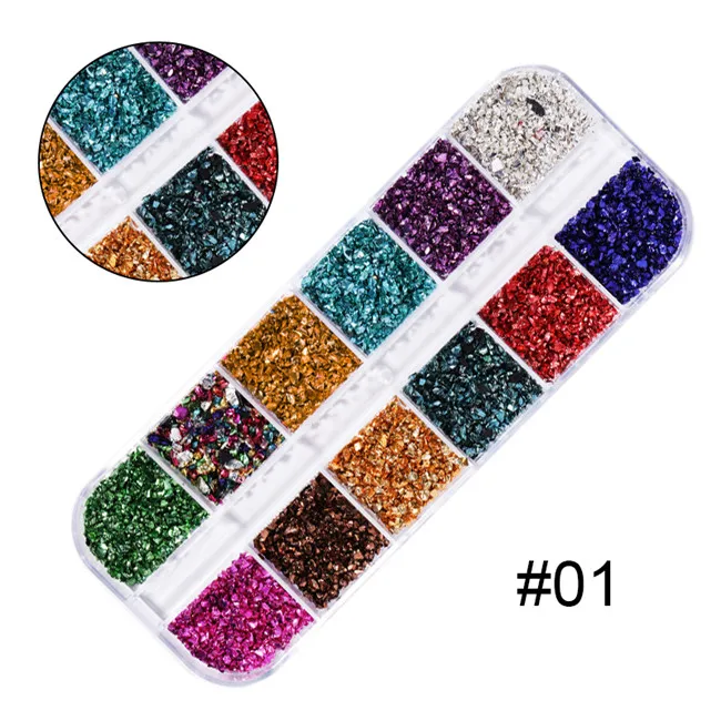 Multi-size Nail Rhinestones 3D Crystal AB Clear Nail Stones Gems Pearl DIY Nail Art Decorations Gold Silver Rivet Rhinestone - Цвет: A1