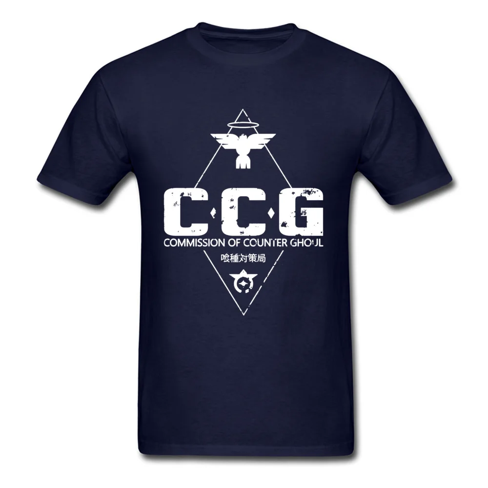CCG PROJECT Tops Tees Graphic Crewneck Birthday Short Sleeve Pure Cotton Men T Shirt Printed On Tees Free Shipping CCG PROJECT navy