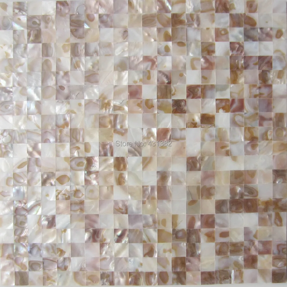 Building material freshwater shell mosaic tile