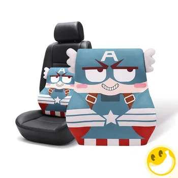 

Cute Cartoon Marvel DC Car Seat Accessories Space Memory CottonWaist Support Lumbar Cushion Auto Seat Head Rest Cushion